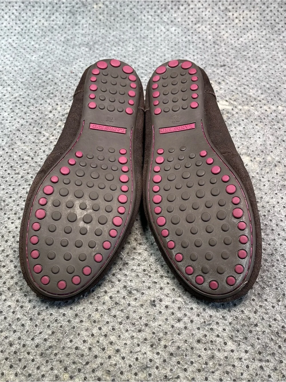 Land’s End Dory Slip On Brown Suede Shoes Size 7 Women’s
